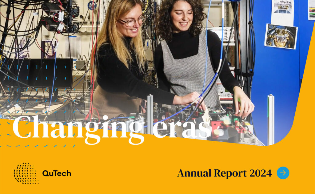 Cover of the QuTech Annual Report for 2024, showing the title